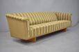 Model 4853 sofa in original green stripe upholstery produced by Fredericia, Denmark