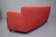 midcentury danish cabinet maker producction curved frame sofa
