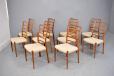 RARE set of 10 model 82 dining chairs designed by NEILS O MOLLER and produced by JL MOLLERS Mobelfabrik
