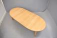 Large oak farmhouse style table extending with 2 extra leaves