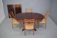 Oval rosewood dining table with pedestal leg | Dyrlund - view 3