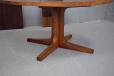 Oval rosewood dining table with pedestal leg | Dyrlund - view 8