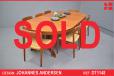 Johannes Andersen design round dining table produced by Hans Bech - view 1