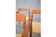 Rare model 56 teak carver chirs with ne wpapercord seats for sale