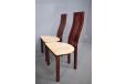 Set of 6 high back rosewood finish dining chairs | Skovby - view 7