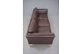 Vintage 3 seat brown leather box sofa | Stouby - view 5