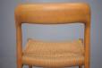 Oak frame model 75 dining chair designed by Niels Moller - view 10