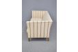 Classic box-frame 2 seat sofa in striped wool upholstery - view 7