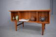 Small vintage teak desk from 1960s with 6 drawers - view 10