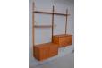 Vintage teak 2-bay ROYAL system with drop down desk | Poul Cadovius - view 6