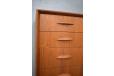 1965 vintage teak chets of 6 drawers by Gunni Omann for sale