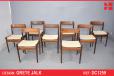 Set of 8 rosewood dining chairs by Grete Jalk - view 1