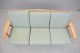 Light oak frame 3 seater cigar sofa model GE240 for sale 
