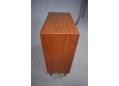 Teak chest of 6 drawers with lipped handles for sale