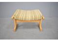 Danish footstool produced with solid ASH frame and foam cushions. 