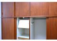 Danish wardrobe storage unit with sliding doors and gents dressing mirror. - view 2