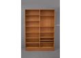 Double bank vintage bookcase in oak made by Poul Hundevad