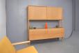 vintage light oak ry20 sideboard with sliding doors and drawers designed 1949 by Hans Wegner