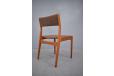 Single teak midcentury dining chair for sale 