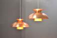 Vintage Danish design copper pendant light - view 4