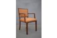 Elegant and slender design armchair with vintage rosewood frame
