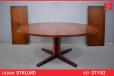 Oval rosewood dining table with pedestal leg | Dyrlund - view 1
