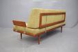 France and Son model FD418 sofa in teak with chrome hardware designed in 1957 by Peter Hvidt & Orla Molgaard