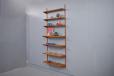 Modular teak bookcase designed by Kai Kristiansen
