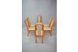 High back skovby dining chairs in original upholstery