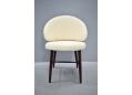 HIBOU cream Alpaca wool upholstered ladies dressing chair by Frode Holm.