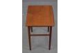 Danish Mobelfabrik vintage teak side table with single curved edge