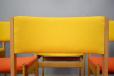 1965 Kaj Winding design oak frame carver chairs produced by Soro Mobelfabrik