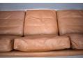 Low back 3 seat sofa by Georg Thams in ox leather