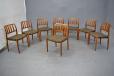 Niels Moller model 83 dining chairs in vintage teak | Set of 8 - view 5