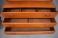 The chest off 5 drawers have internal division in the top 2 drawers and increased depth in the bottom 2 drawers.