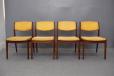 Orum Mobelfabrik - 4 vintage teak frame dining chairs designed by Erik Buck