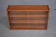 Vintage Prebend Sorensen design teak cabinet with glass front