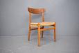set of 4 vintage HANS WEGNER design CH23 dining chairs in beech and teak for sale