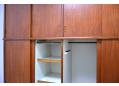 Danish wardrobe storage unit with sliding doors and gents dressing mirror. - view 6