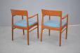 Vintage teak frame carver chair produced by Korup Stolefabrik