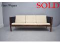 Hans Wegner sofa AP63 in rosewood |Re-upholstery project 