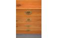 1890s-1900s Danish made solid pine chest with locking drawers.