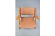 Carl Hansen & Son production vintage oak armchair midel CH28