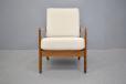 Midcentury Danish Mobelfabrik beech frame armchair for sale