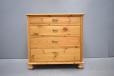 Antique pine 4 drawer chest with all locking drawers.
