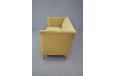 Draylon 2 seater gold box frame sofa made by Danish Cabinetmaker