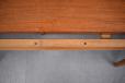 Vintage Hans Wegner model AT310 dining table with oak frame and teak table top produced 1965