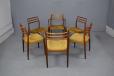 Model 62 carver chairs and model 78 side chairs designed by Niels O Moller
