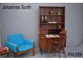 Vintage rosewood secretair wall unit | Johannes Sorth design 