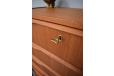 1960s Danish design vintage teak chest of 7 drawers with solid teak lip handles